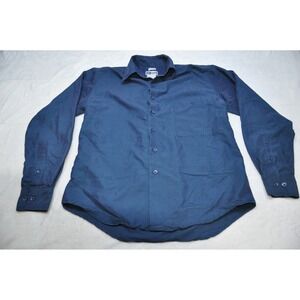 Untied Shirt Mens Small Sueded Long Sleeve Button Up Pocket Workwear Classic